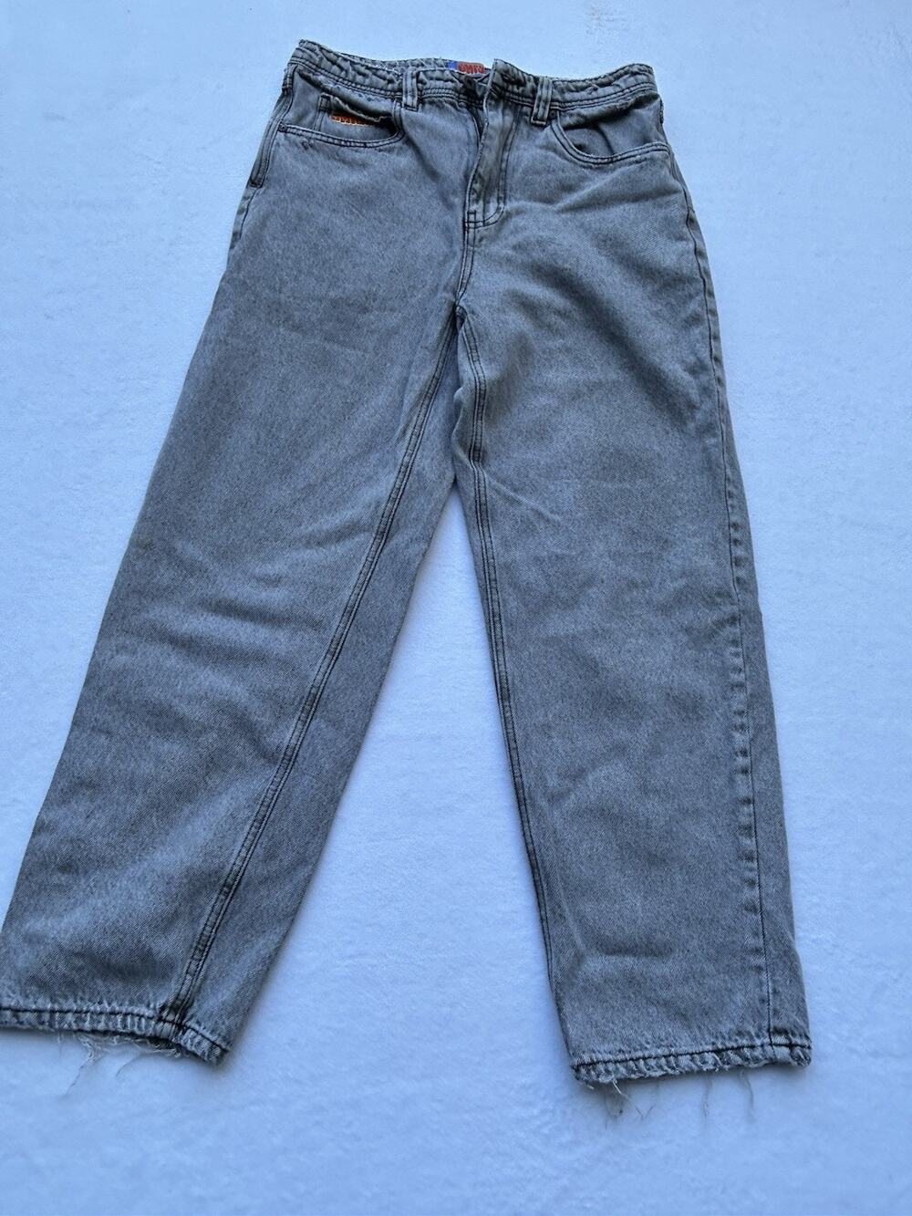 Empyre Jeans Women 30 Black Relaxed Wide Straight Leg Loose Baggy Skater